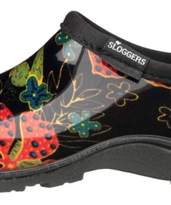 Sloggers Waterproof Garden Shoe for Women – Outdoor Slip-On Rain and Garden Clogs with Premium Comfort Support Insole 9 Midsummer Black 14 81jyn9z9 nL