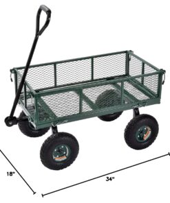 Sandusky Lee CW3418 Muscle Carts Steel Utility Garden Wagon, 400 lb. Load Capacity, 21-3/4" Height x 34" Length x 18" Width 38 81k fgXsmoL