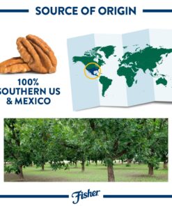 Fisher Chef's Naturals Pecan Halves 24oz (Pack of 1), Unsalted Raw Nuts for Cooking, Baking & Snacking, Vegan Protein, Keto Snack, Gluten Free 24 Ounces (Pack of 1) 24 81k zJCfPyL