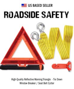 Always Prepared Premium (125 Piece) Roadside Emergency Car Kit – with Jumper Cables – All-in-One Auto Safety and First Aid Kit – Travel Safety for Women, Men, and College Kids – Roadtrip Essentials Premium Roadside Kit 29 81k0vd3mFZL