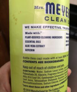 MRS. MEYER'S CLEAN DAY Liquid Dish Soap, Biodegradable Formula, Lemon Verbena, 16 fl. oz - Pack of 3 16.00 Fl Oz (Pack of 3) 35 81k1itK tML