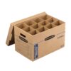 Bankers Box SmoothMove Heavy-Duty Kitchen Moving Box, Dish and Glass Box Dividers, Cushion Foam, 12 x 12.25 x 18.5 Inches, Kraft, 1 Pack (7710302) Kit 23 81k3u8YBSL