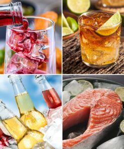 Alternative view of Ozera 2 Pack Silicone Ice Cube Tray, Ice Cube Trays for Freezer, Easy Release Silicone Ice Cube Molds for Whiskey, Cocktail, Chocolate