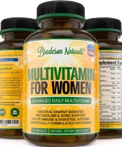 Women's Multivitamin Supplement. Vitamins A C D E & Vitamin B Complex. Immune & Female Support + Antioxidant & Natural Energizers. Non-GMO, Gluten Free, Made in the USA,60 Caps Women 24 81k4W9JgKMS 1
