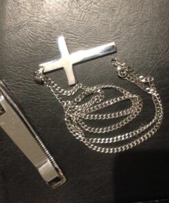 FIBO STEEL Stainless Steel Cross Pendant Chain Necklace for Men Women, 22-30 Inches 50*30*3mm cross, 24 inches chain 42 81k4p0kwUL 1