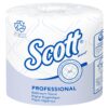 Scott® Professional 100% Recycled Fiber Standard Roll Toilet Paper (13217), with Elevated Design, 2-Ply, White, Individually wrapped rolls, 473 Count (Pack of 80), Total 37,840 Sheets 63 81k5Md9sBIL