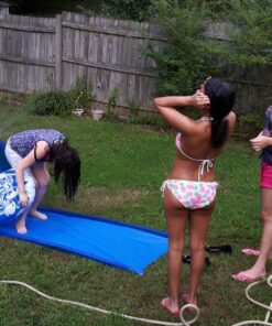 Jilong Outdoor Inflatable 16 Foot Slip and Slide Icebreaker Water Slide with Racing Raft and Water Sprayer for Ages 4 and Up, Blue 23 81k6yukCaL