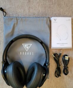 DOQAUS 𝐔𝐩𝐠𝐫𝐚𝐝𝐞𝐝 Bluetooth Headphones Over Ear, 90H Playtime Bluetooth 5.3 Wireless Headphones 3 EQ Modes, Built-in HD Mic, HiFi Stereo Sound,Deep Bass,Memory Foam Ear Cups for Phone/PC Black 47 81k7iJyAU0L