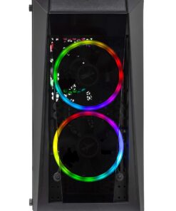 SkyTech Blaze II Gaming Computer PC Desktop – Ryzen 5 2600 6-Core 3.4 GHz, NVIDIA GeForce GTX 1650 4G, 500G SSD, 8GB DDR4, RGB, AC WiFi, Windows 10 Home 64-bit 2600 | 1650 21 81kA0pZgcwL