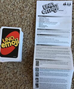 Mattel Games UNO Emoji Card Game, Gifts for Kids and Adults, Family Game, Hilarious Emojis 22 81kA6KGKVDL