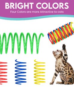 SPOT Ethical Products Ethical Wide Colorful Springs Cat Toy, Medium Breeds 31 81kCXgmycnL