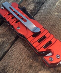 Alternative view of SNAKE EYE TACTICAL EMS RESCUE STYLE ASSISTED OPENING KNIFE WITH CLIP CAMPING OUTDOORS