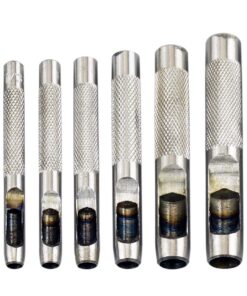 SE Heavy-Duty 12-Piece Hollow Leather Punch Set - High Carbon Steel, Machined Grip, 1/8" to 3/4" Sizes - Includes Zipper Pouch for Gasket, Leather, and Light Metal Work - 791LP 11 81kEB9DbmJL