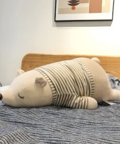 Niuniu Daddy Polar Bear Stuffed Animals 28 Inch Jumbo Large Plush Toy for Kids/Toddlers Kawaii Plushies for Girls/Boys Cute Cuddle Body Pillow for Sleeping Gift for Christmas Birthday 40 81kEk33g4WL