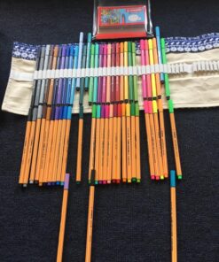 Premium Felt Tip Pen - STABILO Pen 68 - Wallet of 30 - Assorted colors incl 6 Neon 30 Count (Pack of 1) Multicolor 28 81kFRG4nZL