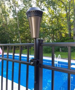 TIKI Brand Island King Outdoor TIKI Torch for Backyard, Patio and Garden, Metal Brown - 65 Inch, 1120129 Gun Metal 47 81kHoH8KTpL