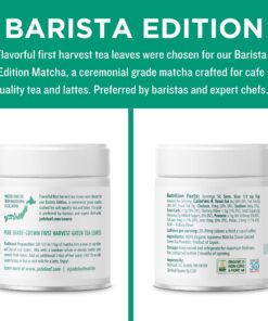 Alternative view of Jade Leaf Matcha Organic Ceremonial Grade Green Tea Powder - Barista Edition For Cafe Quality Tea & Lattes - Authentic Japanese Origin (1.06 Ounce Tin) Ceremonial Barista (Tin) 1.06 Ounce (Pack of 1)