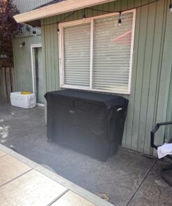 Keter Unity XL Outdoor Kitchen Island Rolling Cart Bar Table & Storage Cabinet, Grill Station with Utensil Hooks for Grilling Accessories, Brown Table and Cabinet 48 81kJdjxH9SL 1