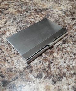 MaxGear Metal Business Card Holder for Men & Women, Pocket Business Card Case Slim Business Card Wallet Business Card Holders Name Card Holder, 3.7 x 2.3 x 0.3 inches, Stainless Steel, Silver Mirror Brushed Silver 46 81kJgsA3c1L 1