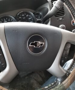 Reflective Concepts Steering Wheel Bowtie Overlay Decal Fits 2007-2013 Silverado - (Color: Gloss Black) 2007-2013 Silverado ONLY 40 81kNjWMo2L