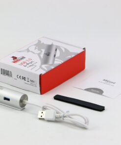 Artix USB 3.0 4-Port Hub with 2-Foot USB 3.0 Cable - Silver (4-Port Aluminum Hub) 22 81kQcdN NwL