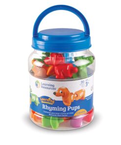Learning Resources Snap-N-Learn Rhyming Pups Toy, Fine Motor Toys, Develops Color Recognition Skills, 20 Pieces, Ages 3+ 12 81kRZnNcAmL