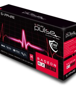 SAPPHIRE Radeon 11265-05-20G Pulse RX 580 8GB GDDR5 Dual HDMI/ DVI-D/ Dual DP OC with Backplate (UEFI) PCI-E Graphics Card Graphic Cards 32 81kVECvt L