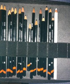 Speedball Art Products Genuine Leather Storage Case for Pencils, Markers, Pens and Art Supplies (Holds Up to 120 Standard Pencils, Black) 120 Pencil Capacity 37 81kW9eZyyFL