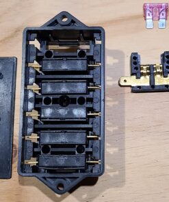 Ninth-City 6 Way Blade Fuse Block Waterproof Fuse Box Holder with Negative Bus ATC/ATO for 12V 24V Boat Marine Yacht Vehicle Auto RV Car Trailer Truck SUV Vehicle 17 81kYZi1bYL