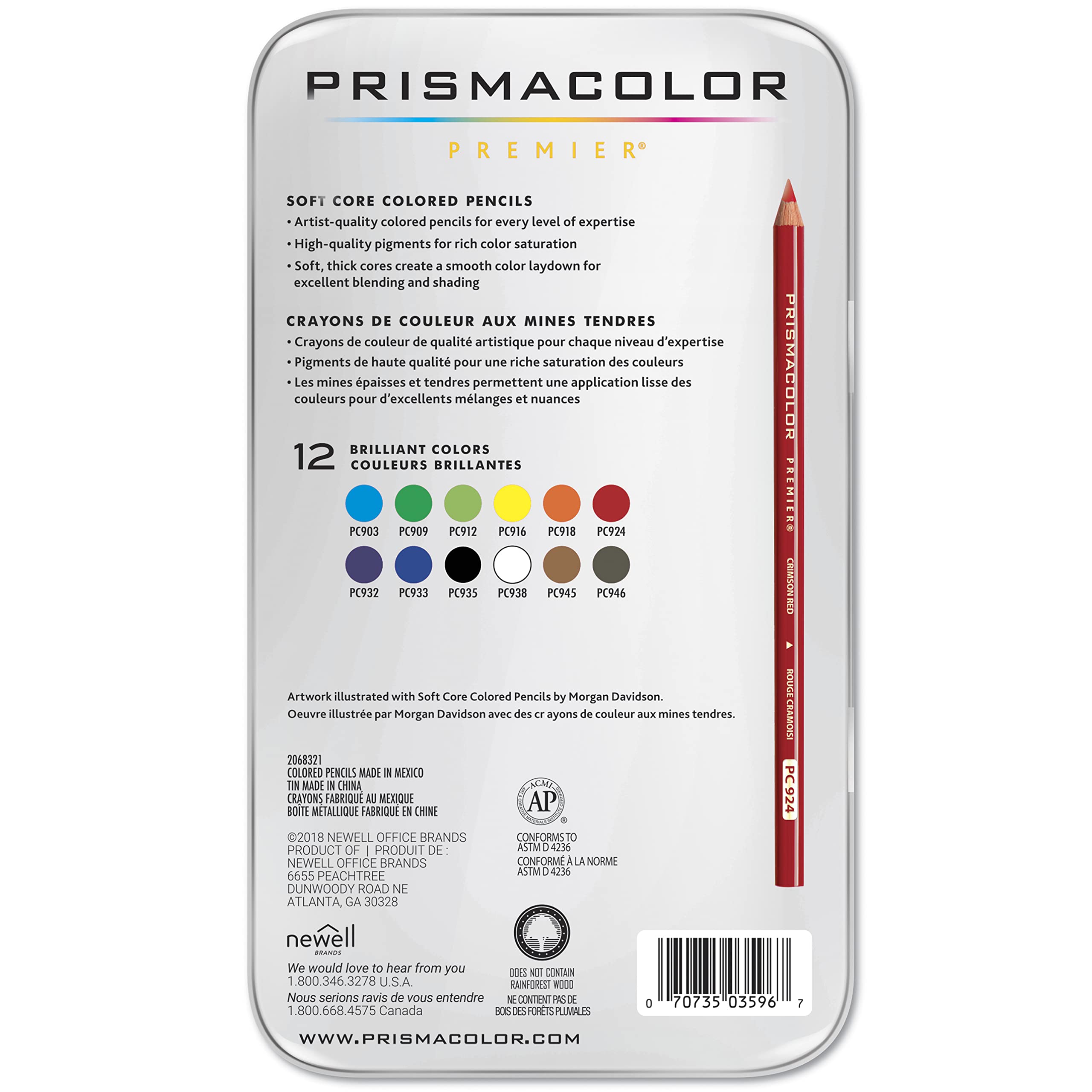Prismacolor Premier Colored Pencils, Soft Core, 12 Pack 12-count - Assorted 7 Prismacolor Premier Colored Pencils, Soft Core, 12 Pack 12-count - Assorted - Image 7
