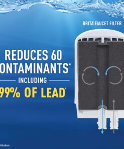 Brita Water Filter for Sink, Complete Faucet Mount Water Filtration System for Tap Water, Reduces 99% of Lead, White Faucet Mount System 31 81kbRjndlbL