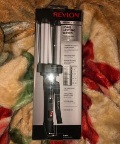 REVLON 3 Barrel Jumbo Hair Waver | Long-Lasting, Natural Looking Waves, (Grey) Grey 56 81kcyh9pb6L