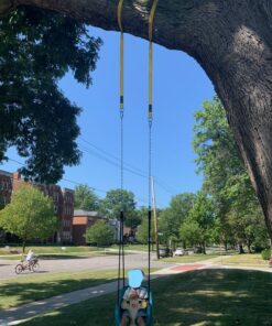 Safe Tree Swing Hanging Kit (Set of 2) - 10ft Long Straps with Two Alloy Carabiners and 2000 Lb Breaking Strength - Easy & Fast Installation for All Types of Swings and Children Black/Yellow 41 81kf9ghko8L 1