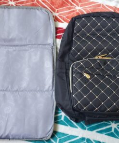 Bamomby Diaper Bag, Diaper Bag Backpack for Baby Boys Girls, Multifunction Large Rucksack Diaper Bags with Changing Pads, Waterproof Travel Back Pack Knapsack for Dad & Mom -Stylish Black 69 81kfYZf5vML