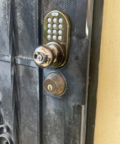 MiLocks TKK-02SN Tkk-Sn Digital Door Knob Lock with Electronic Keypad, Satin Nickel, Keypad, Keyless 26 81khe3thPaL