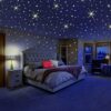 Glow in The Dark Stars for Ceiling or Wall Stickers - Glowing Wall Decals Stickers Room Decor Kit - Galaxy Glow Star Set and Solar System Decal for Kids Bedroom Decoration