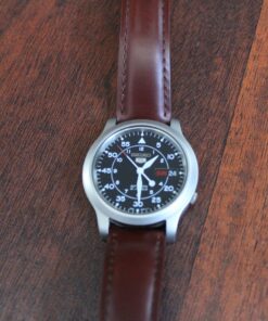 SEIKO Men's SNK809 5 Automatic Stainless Steel Watch with Black Canvas Strap 62 81kjV6N9NiL