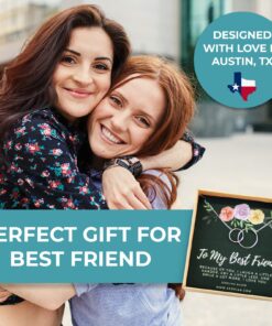 KEDRIAN Friendship Necklace, 925 Sterling Silver, Best Friend Necklaces, Friendship Gifts for Women, Bestfriend Birthday Gift, Gifts for Friends, Friend Gifts for Women, Womens Friendship Necklace To My Best Friend 8 81kk27BaIL