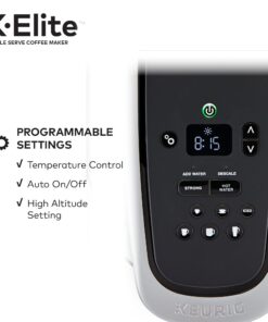 Keurig K-Elite Single-Serve K-Cup Pod Coffee Maker, Brushed Silver 33 81kkOclZnL