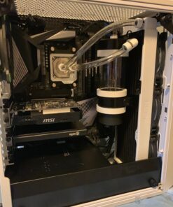 Fractal Design Meshify C - Compact Mid Tower Computer Case - Airflow/Cooling - 2X Fans Included - PSU Shroud - Modular Interior - Water-Cooling Ready - USB3.0 - Tempered Glass Side Panel - White TG 84 81knLpCCHQL