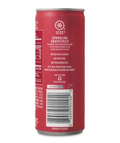 Alternative view of IZZE Sparkling Juice, Grapefruit, No Added Sugars, No Preservatives, Non-GMO, 8.4 Fl Oz Can (Pack of 24) 8.4 Fl Oz (Pack of 24)