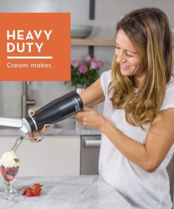 Professional Aluminum Whipped Cream Dispenser - Leak-Free Whip Cream Maker Canister with 3 Decorating Nozzles & Cleaning Brush - 1-Pint / 500 mL Cream Whipper - N2O Chargers (Not Included) 2 21 81kpsw3R9xL 1