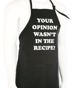 Funny Guy Mugs Your Opinion Wasn't In The Recipe Adjustable Apron with Pockets - Funny Apron for Men and Women - Perfect For Kitchen BBQ Grilling Barbecue Cooking Baking Crafting Gardening Your Opinion Wasn't in the Recipe Apron 13 81krpfYeKOL