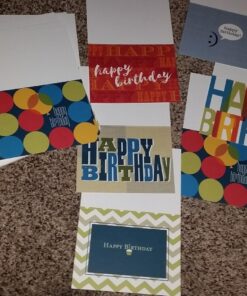 Canopy Street Snappy Birthday Cards / 36 Note Cards And Envelopes / 6 Colorful Birthday Designs / 4 5/8" x 6 1/4" Birthday Greeting Cards With Blank Inside 38 81ks6v8iy7L