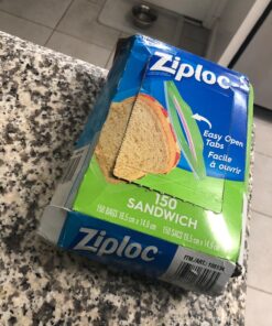 Ziploc 71135 Sandwich Bags, Pack of 150, 6.5 x 5.875-Inch (16.5 cm x 14.9 cm) 19 81ksGaOiOXL