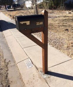 Gibraltar Mailboxes Elite Medium Capacity Galvanized Steel Black, Post-Mount Mailbox, E1100B00 33 81kse498N2L