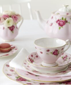 Alternative view of Royal Albert New Country Roses Pink 5-Piece Place Setting