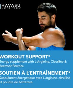 Extra Strength L Arginine - 1200mg Nitric Oxide Supplement for Muscle Growth, Vascularity & Energy - Powerful NO Booster with L-Citrulline & Essential Amino Acids to Train Longer & Harder 60 Count (Pack of 1) 21 81ku1COq16L