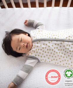 Burt's Bees Baby - Fitted Crib Sheet, Solid Color, 100% Organic Cotton Crib Sheet for Standard Crib and Toddler Mattresses (Cloud White) Cloud White 17 81kwpRUHDXL