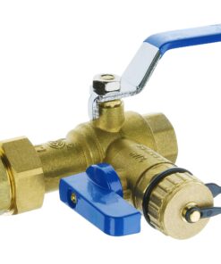 HYDRO MASTER Tankless Water Heater Service Valve Kit with Pressure Relief Valve 3/4-Inch IPS Isolator Clean Brass 23 81kzIoA05ML
